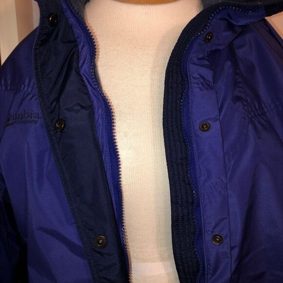 Columbia Bugaboo Women’s Medium 3-in-1 Ski Jacket Purple Waterproof Fleece Liner - Picture 9 of 13